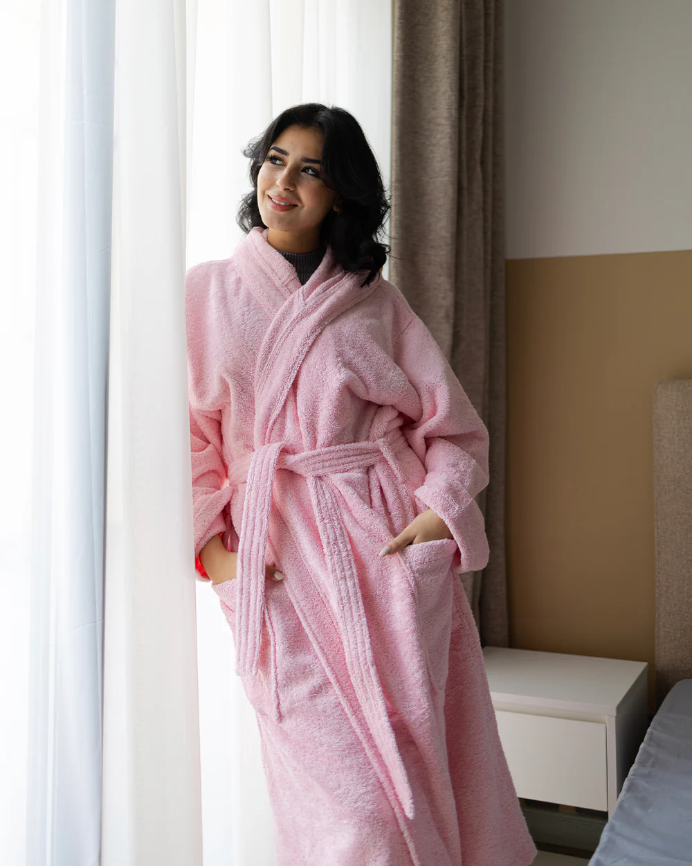 Pink Blue Bathrobe